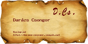 Darázs Csongor névjegykártya