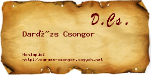 Darázs Csongor névjegykártya