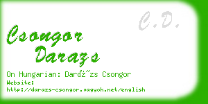 csongor darazs business card